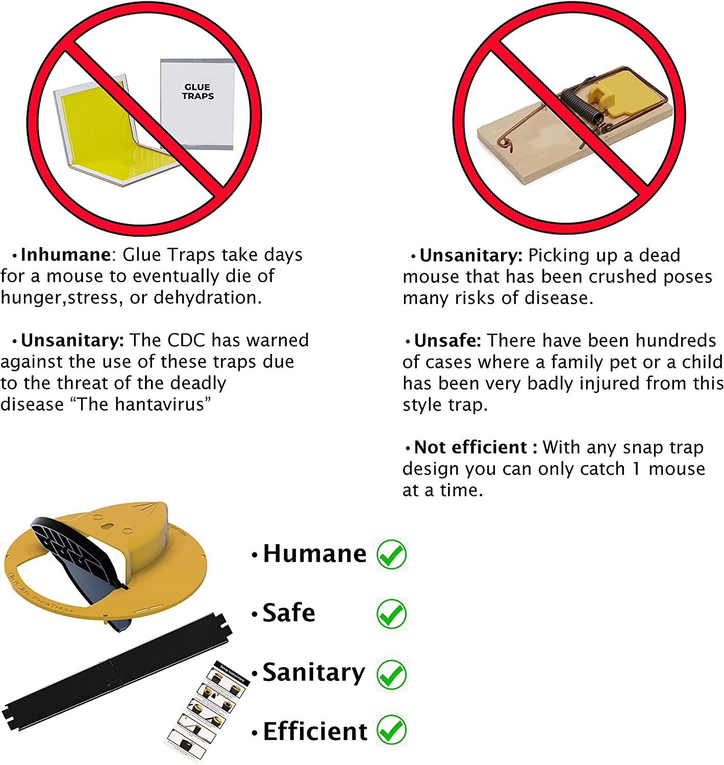 Humane Mouse Trap Bucket | Trap Door Style