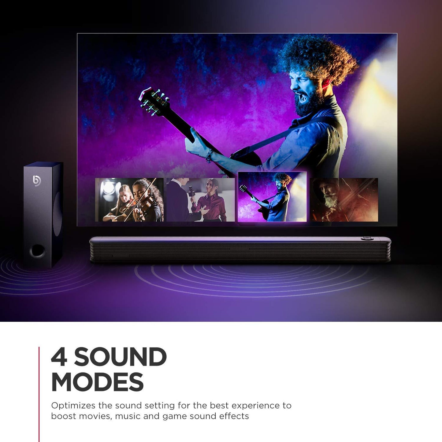 Wireless Soundbar with Subwoofer