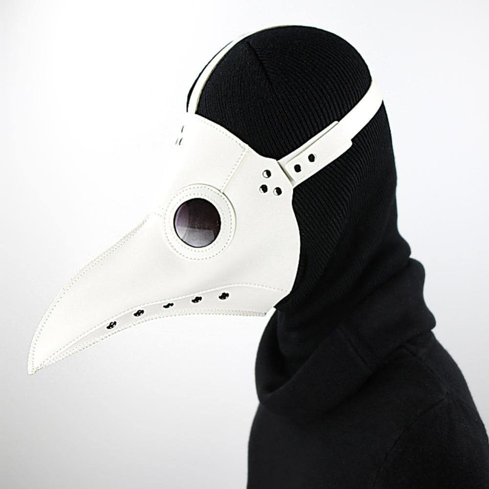 Pestdoktor-Maske aus PU-Leder im Steampunk-Stil