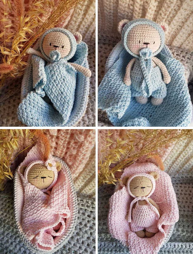 Baby Bär Häkelmuster PDF – Amigurumi Baby Set Häkelanleitung | Digitaler Download 🧸🧶