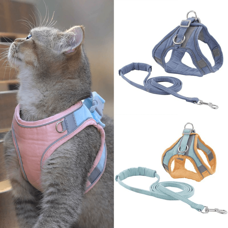 Reflective Cat harness and leash