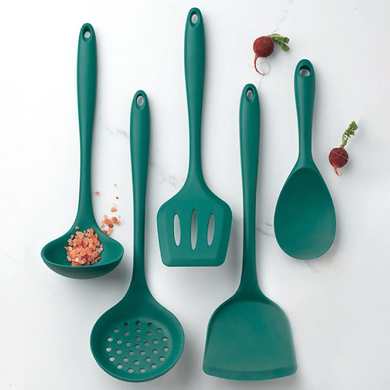 Green Silicone Utensil Set