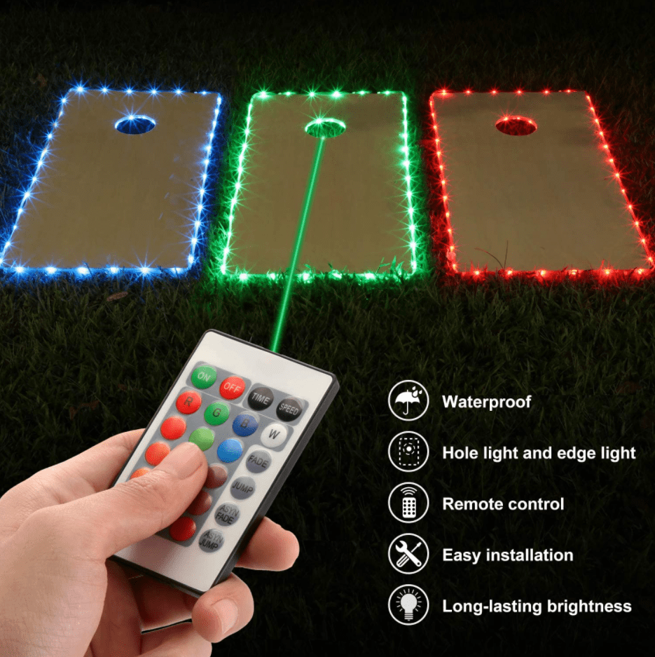 Cornhole Board Lights