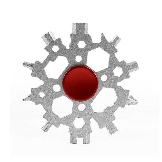 22-in-1 Snowflake Multi-Tool With Fidget Spinner