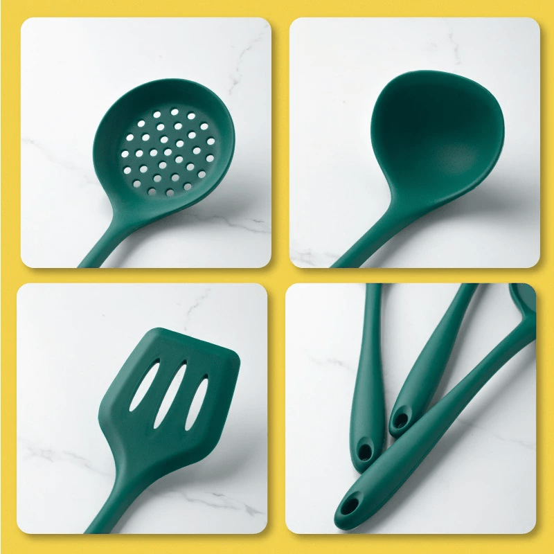 Green Silicone Utensil Set
