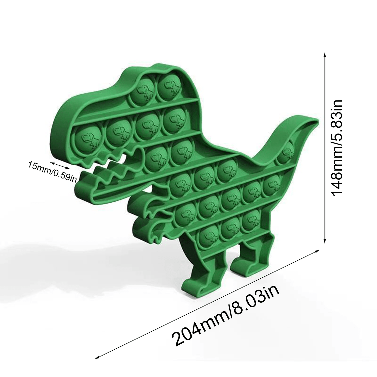 2PCS Dinosaur Pop It Fidget