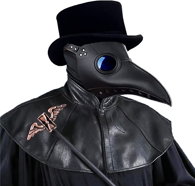 Leather Plague Doctor Mask