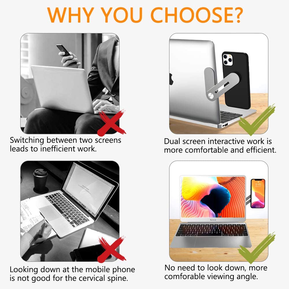 Laptop Phone Holder