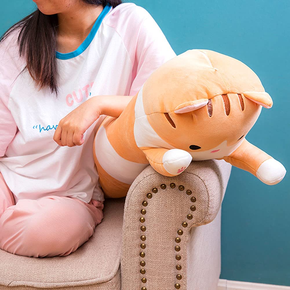 Cute Cat Long Plush Pillow