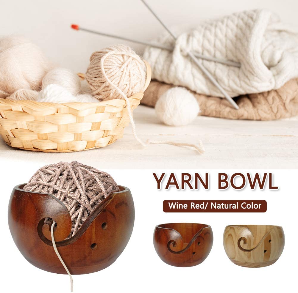 Wooden Yarn Bowl