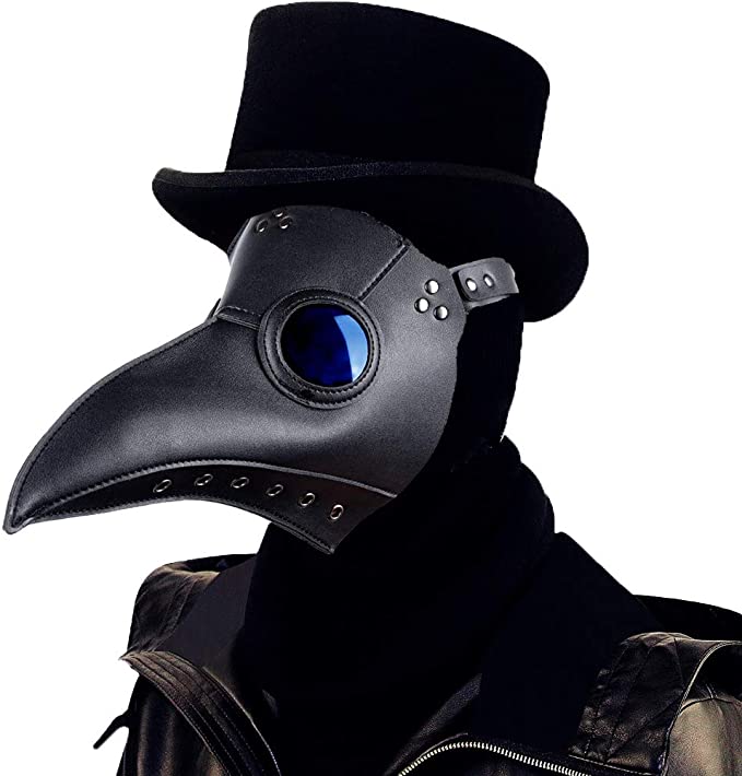 Leather Plague Doctor Mask