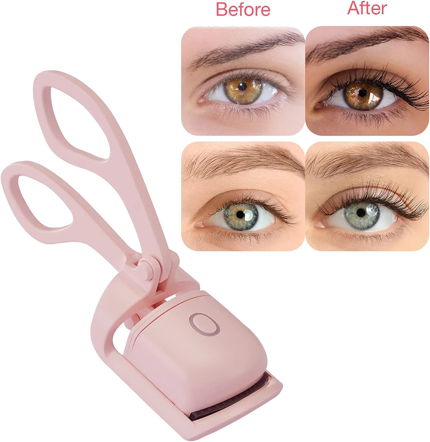 Electric Heated Eyelash Curler | Quick Natural 2 Heating Modes
