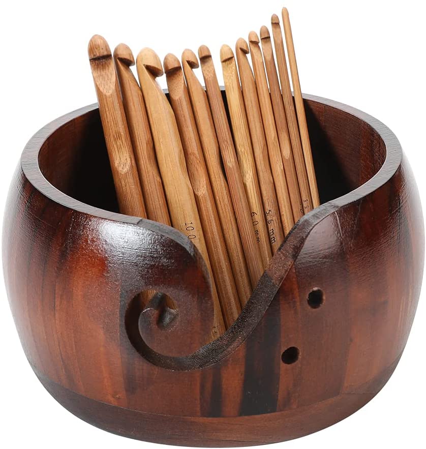 Wooden Yarn Bowl