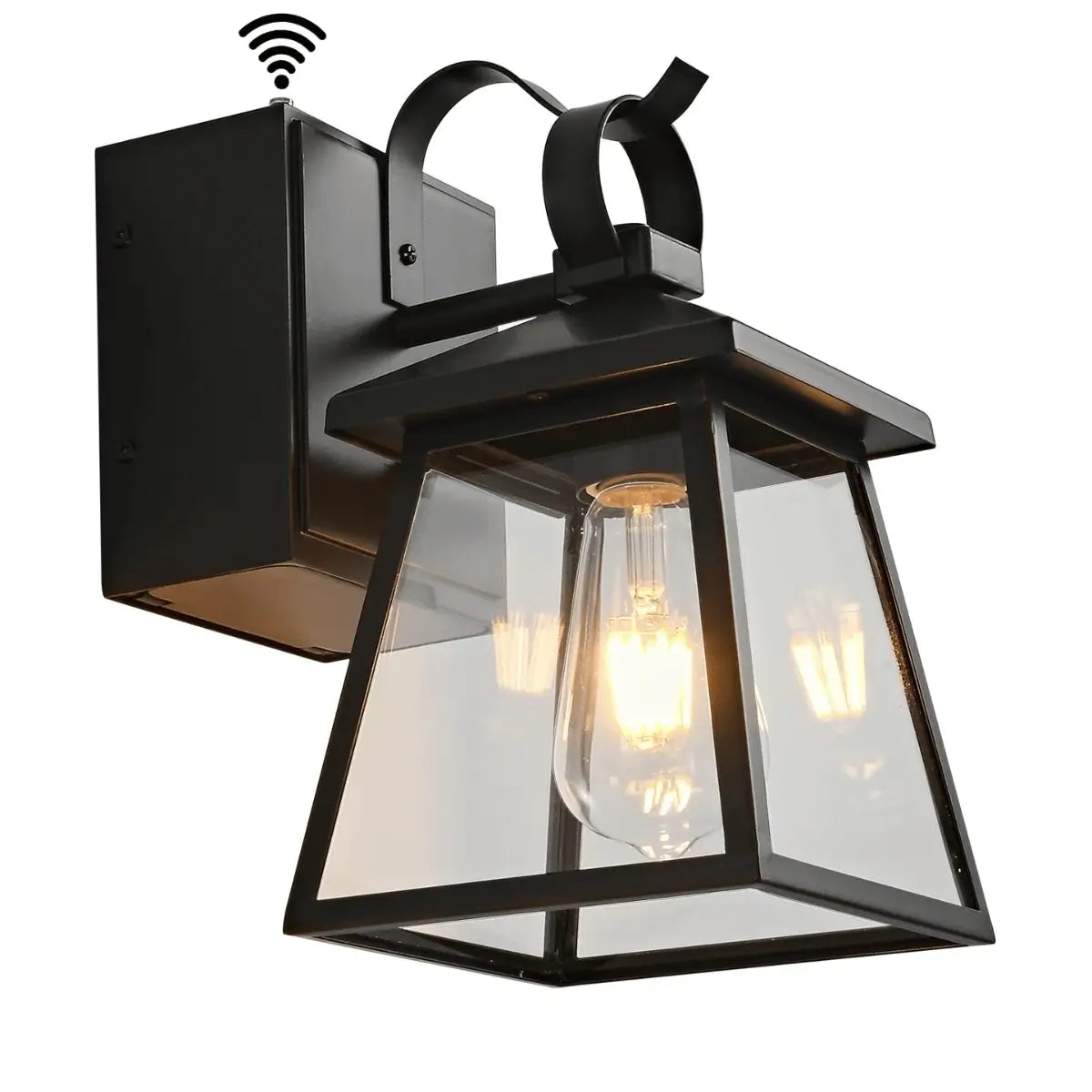 Outdoor Wall Light with GFCI Outlet