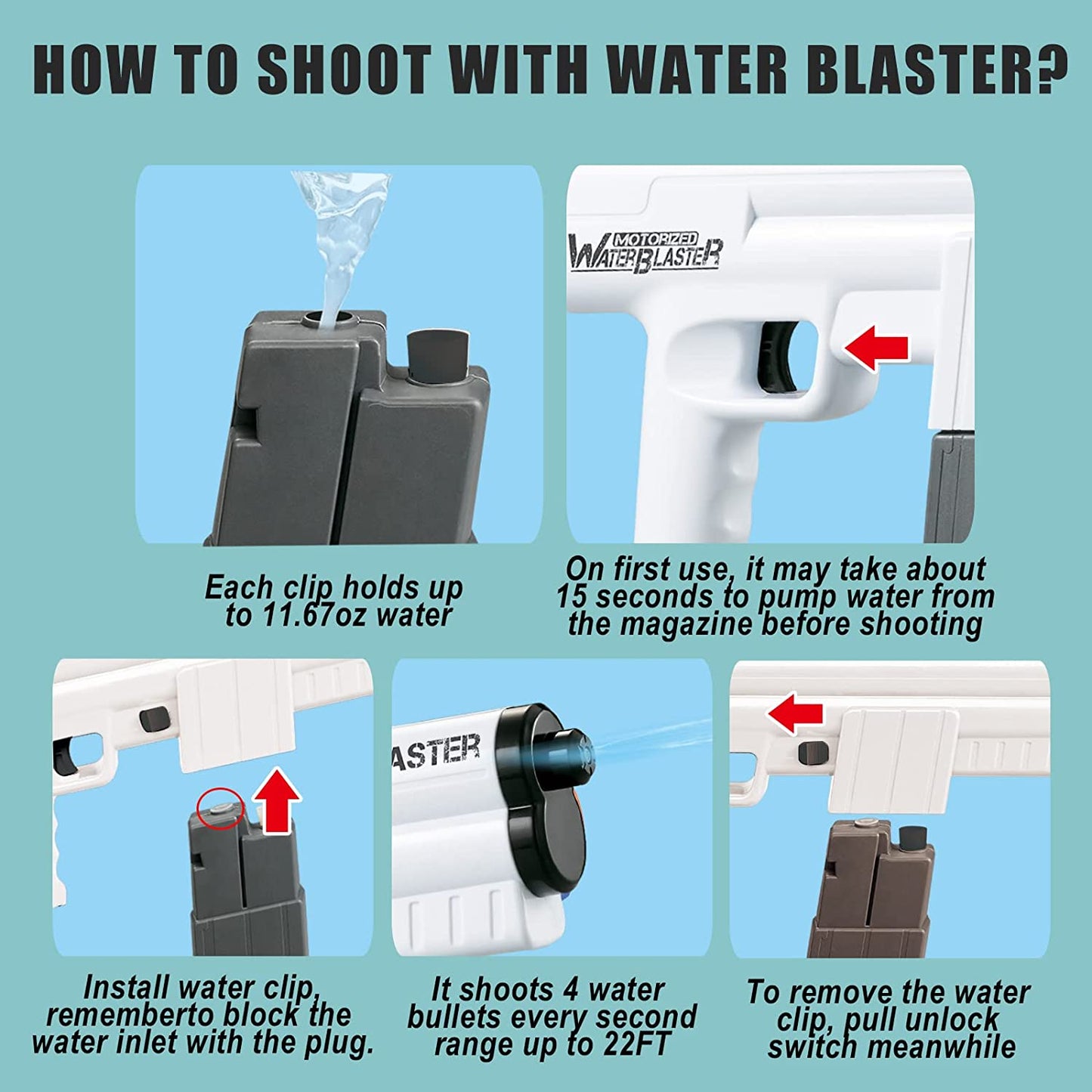 8M Electric Water Gun