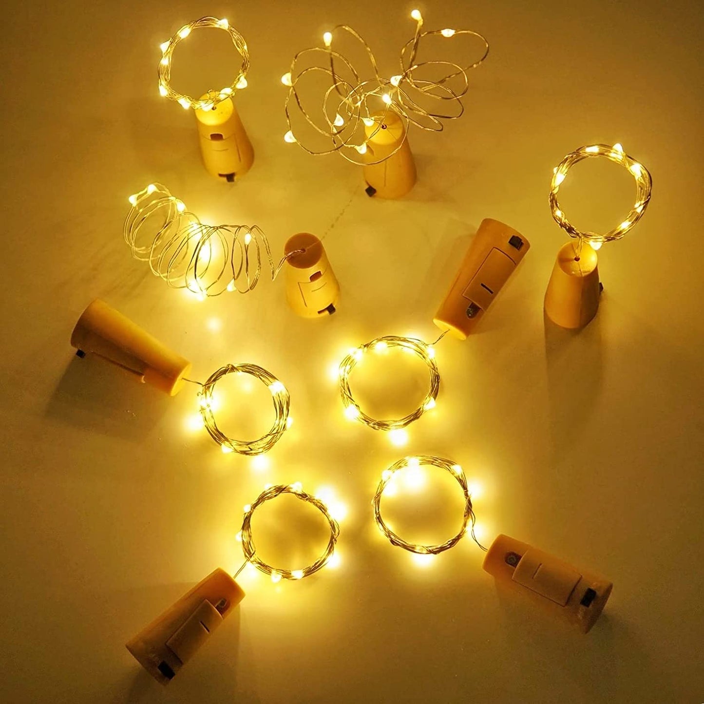 10 PCS Wine Bottle Lights with Cork | 20 LED Battery Cork