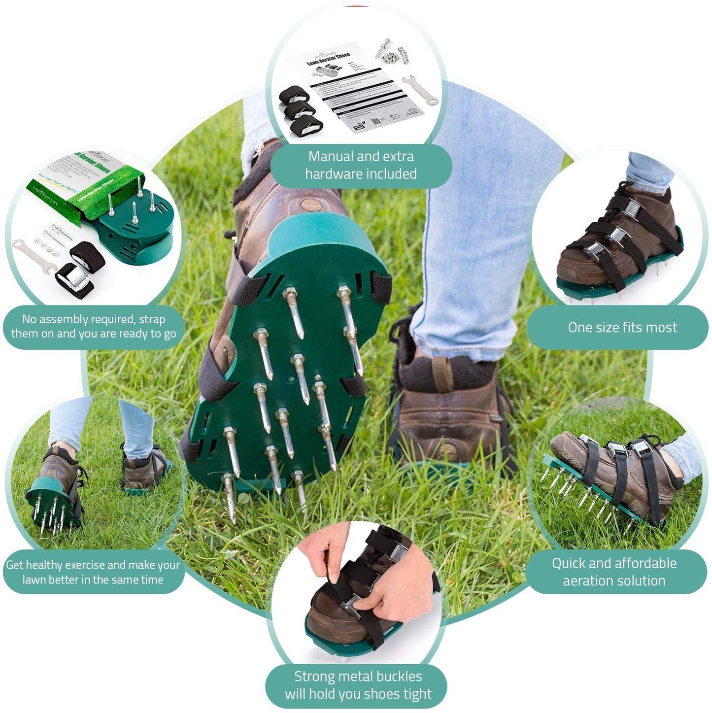 Universal Lawn Aerator Shoes