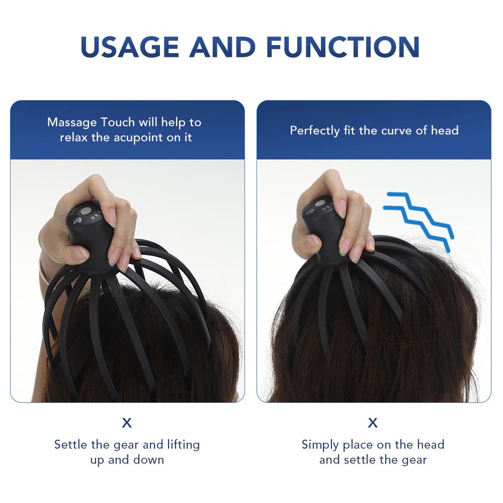 Electric Octopus Scalp Massager