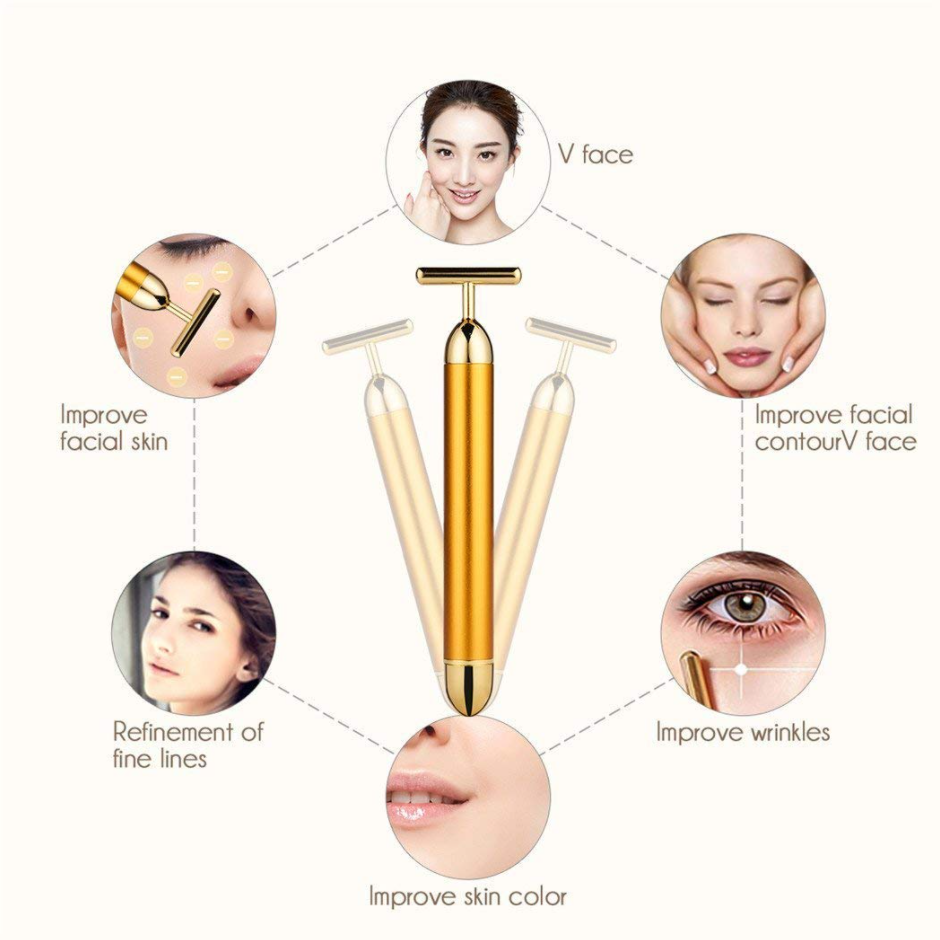 Golden Pulse Facial Face Massager