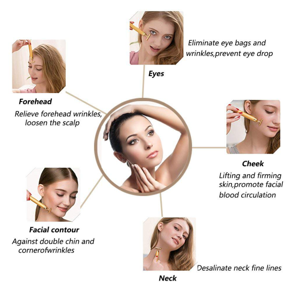 Golden Pulse Facial Face Massager