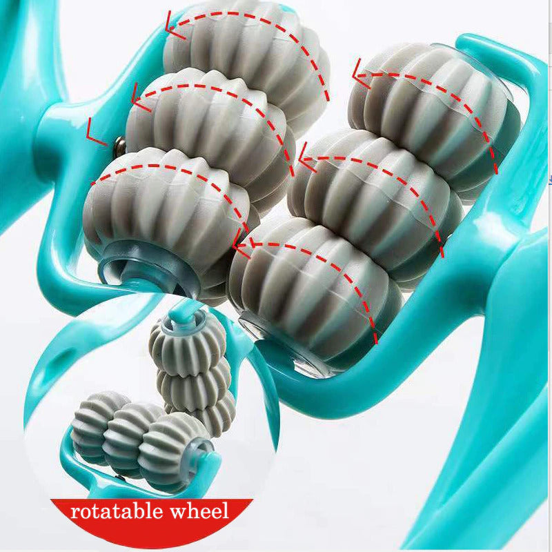 6 Wheel Roller Balls Neck Massager - Trigger Point Roller