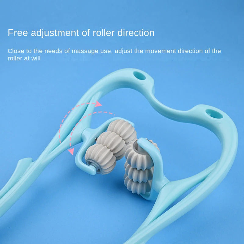 6 Wheel Roller Balls Neck Massager - Trigger Point Roller