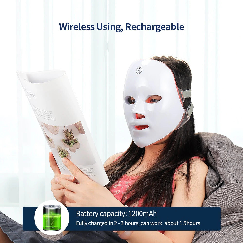7 Colors LED Therapy Face Mask