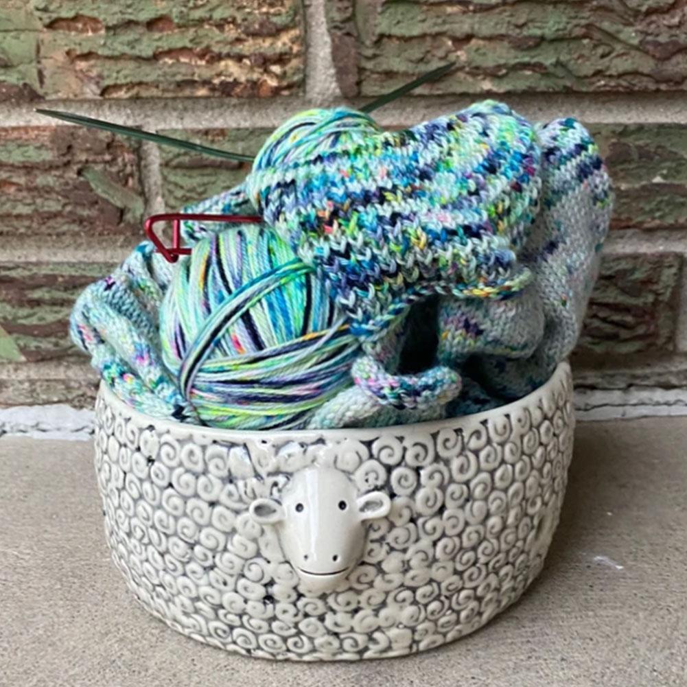 Handmade Sheep Yarn Bowl