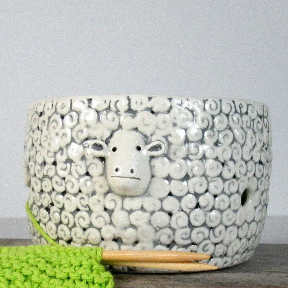 Handmade Sheep Yarn Bowl