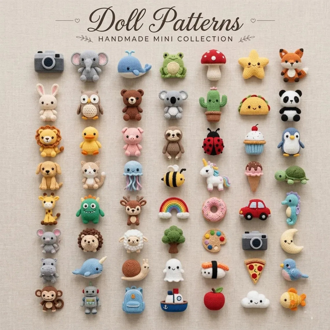 5.000+ Amigurumi Häkelmuster PDF – Süße Häkelanleitungen für Tiere, Figuren & Mehr | Digitaler Download
