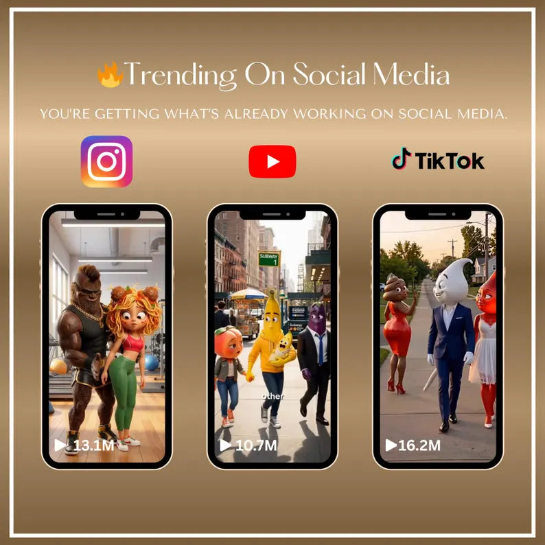 2000+ AI sprechende Früchte Story Drama Reels Bundle | Viral Story Drama Videos für TikTok & Instagram | Fruit Love Island Walzen