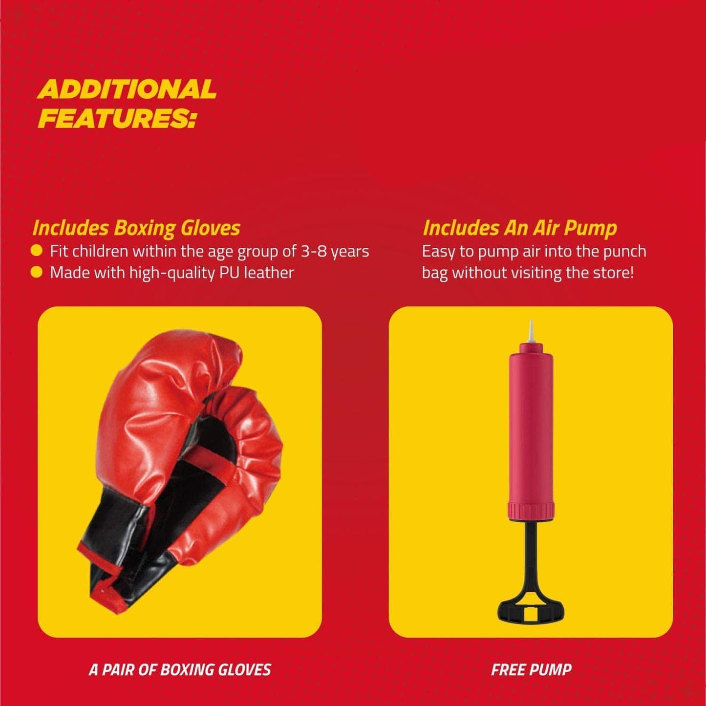 Kids Punching Bag with Stand