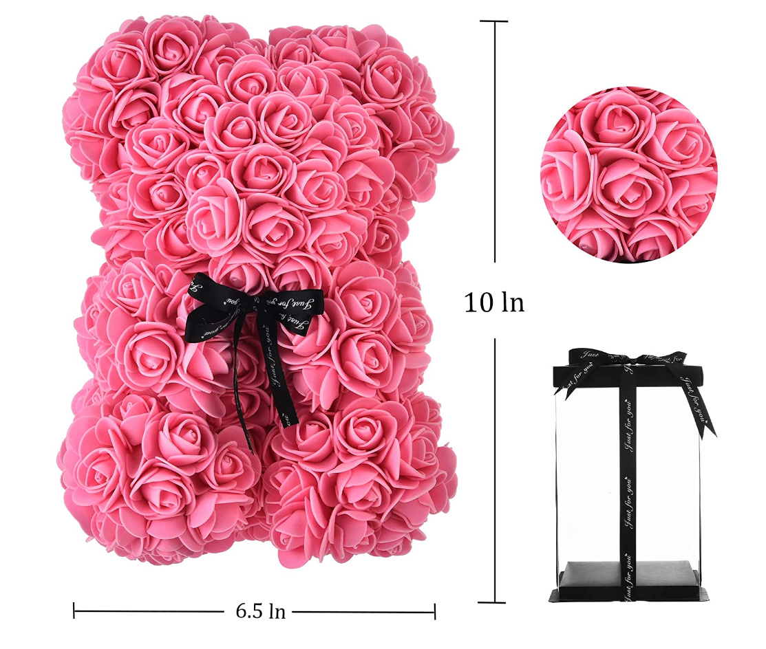 Rose Flowers Teddy Bear
