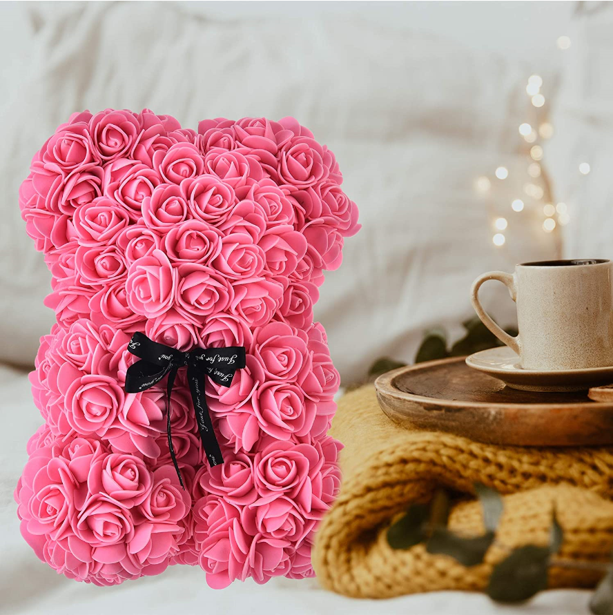 Rose Flowers Teddy Bear