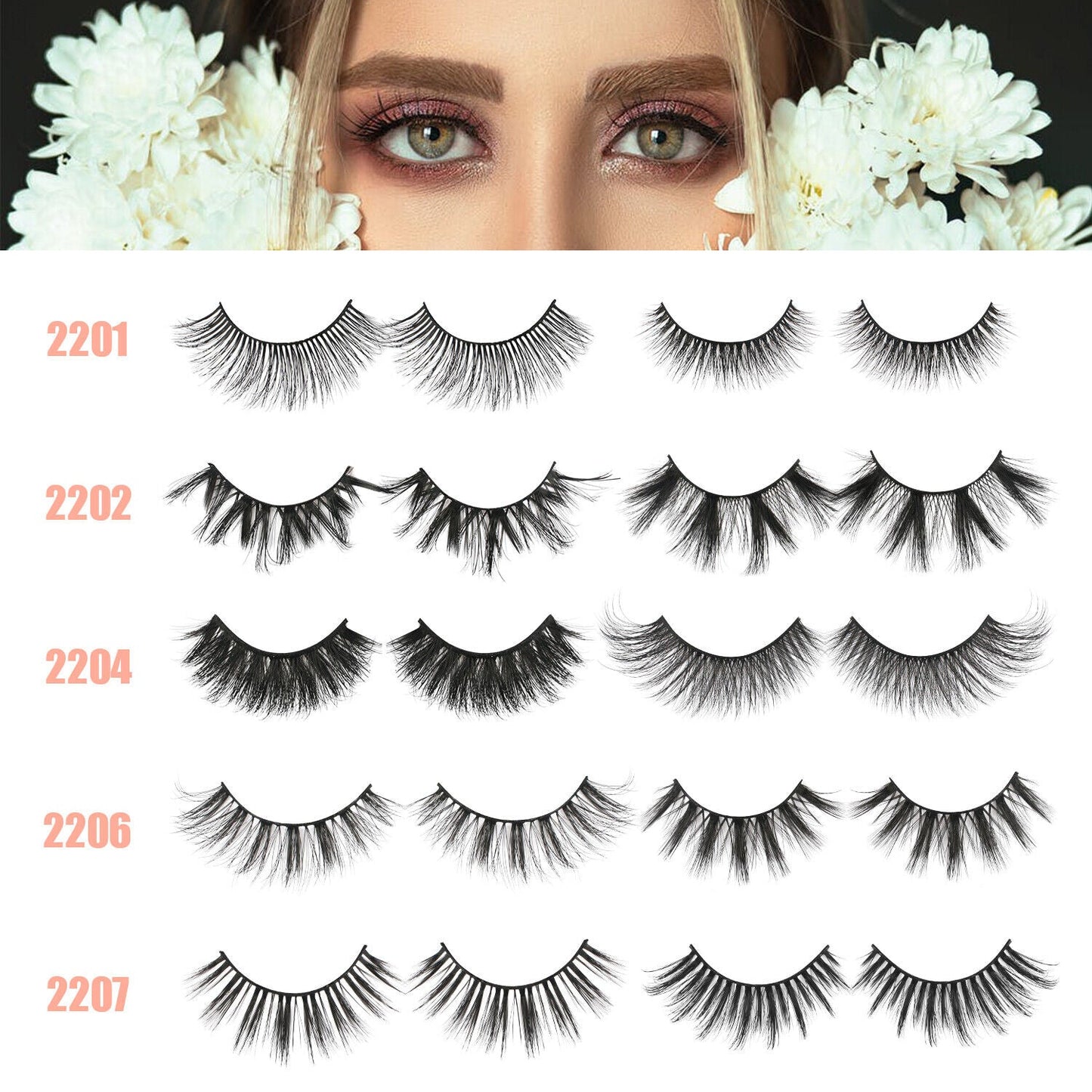 20 Pairs False Eyelashes | Natural Soft Lashes