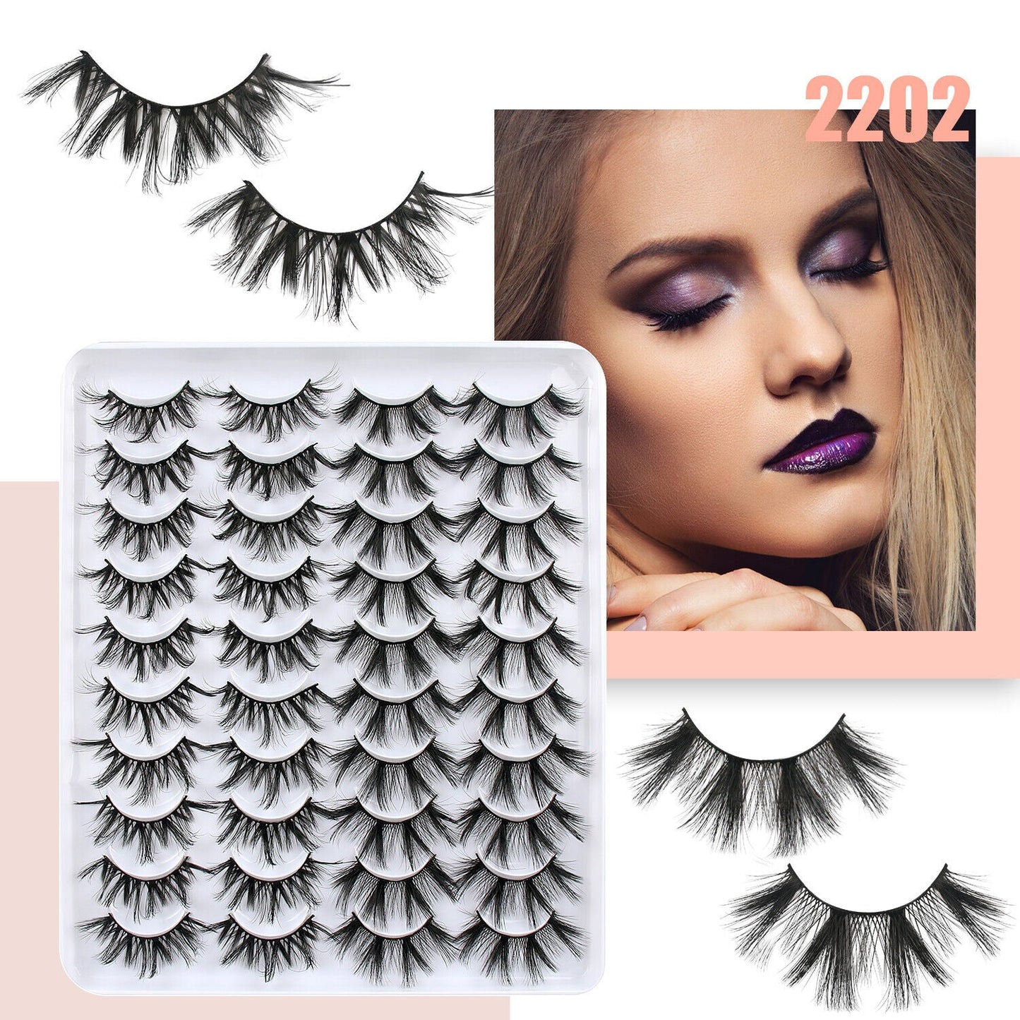 20 Pairs False Eyelashes | Natural Soft Lashes