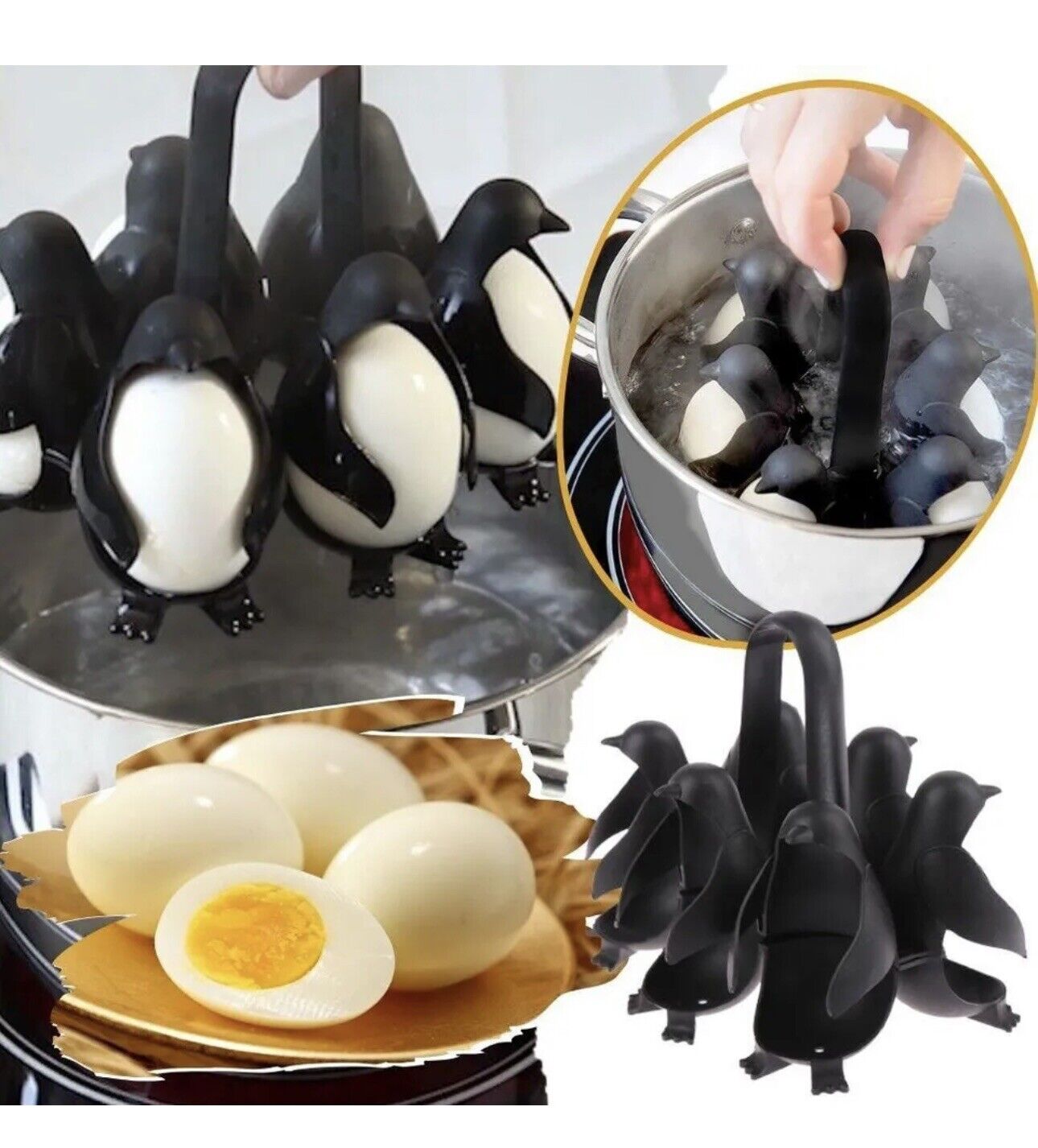 Penguin Shaped Boiled Egg Holder