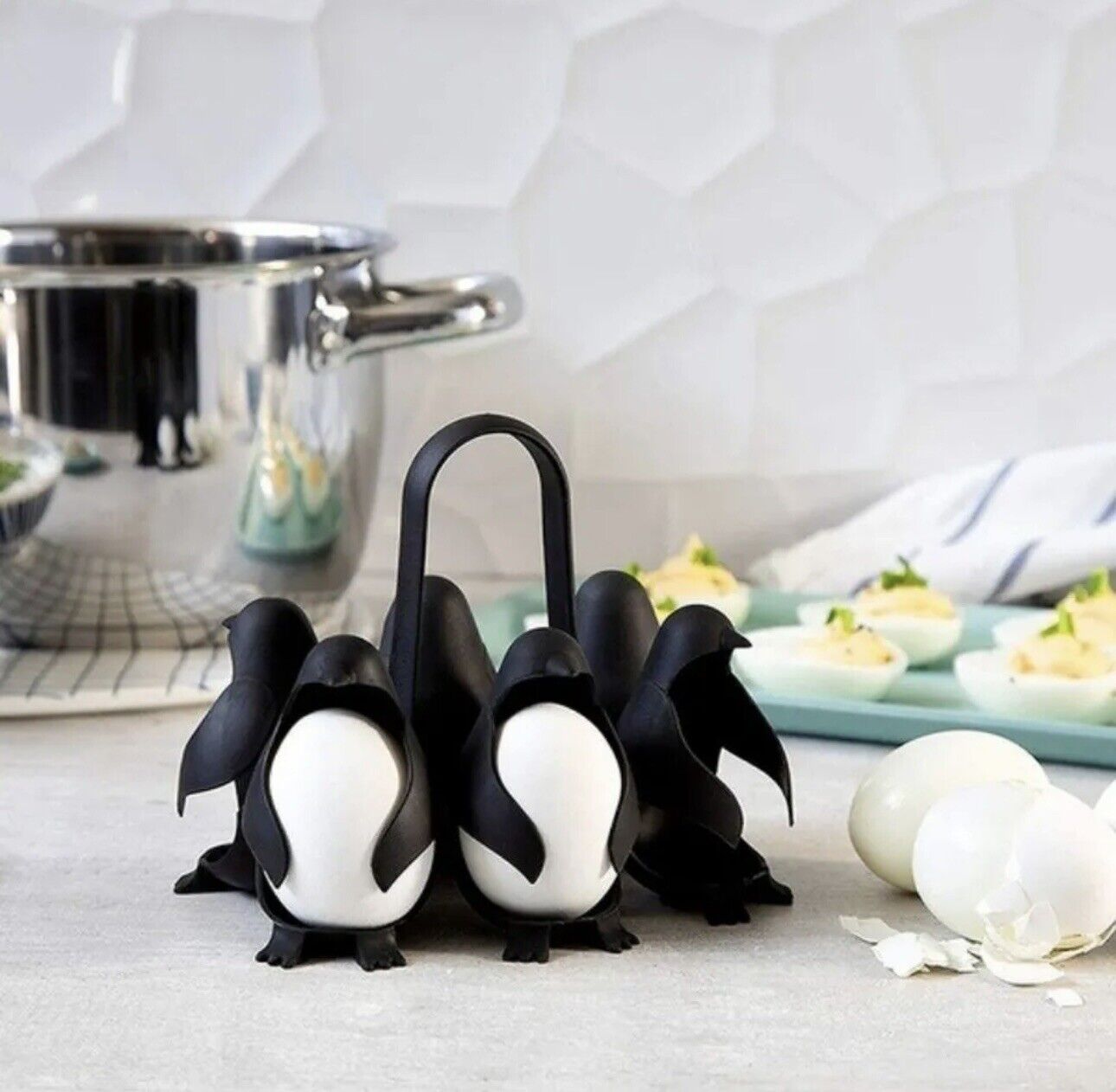 Penguin Shaped Boiled Egg Holder