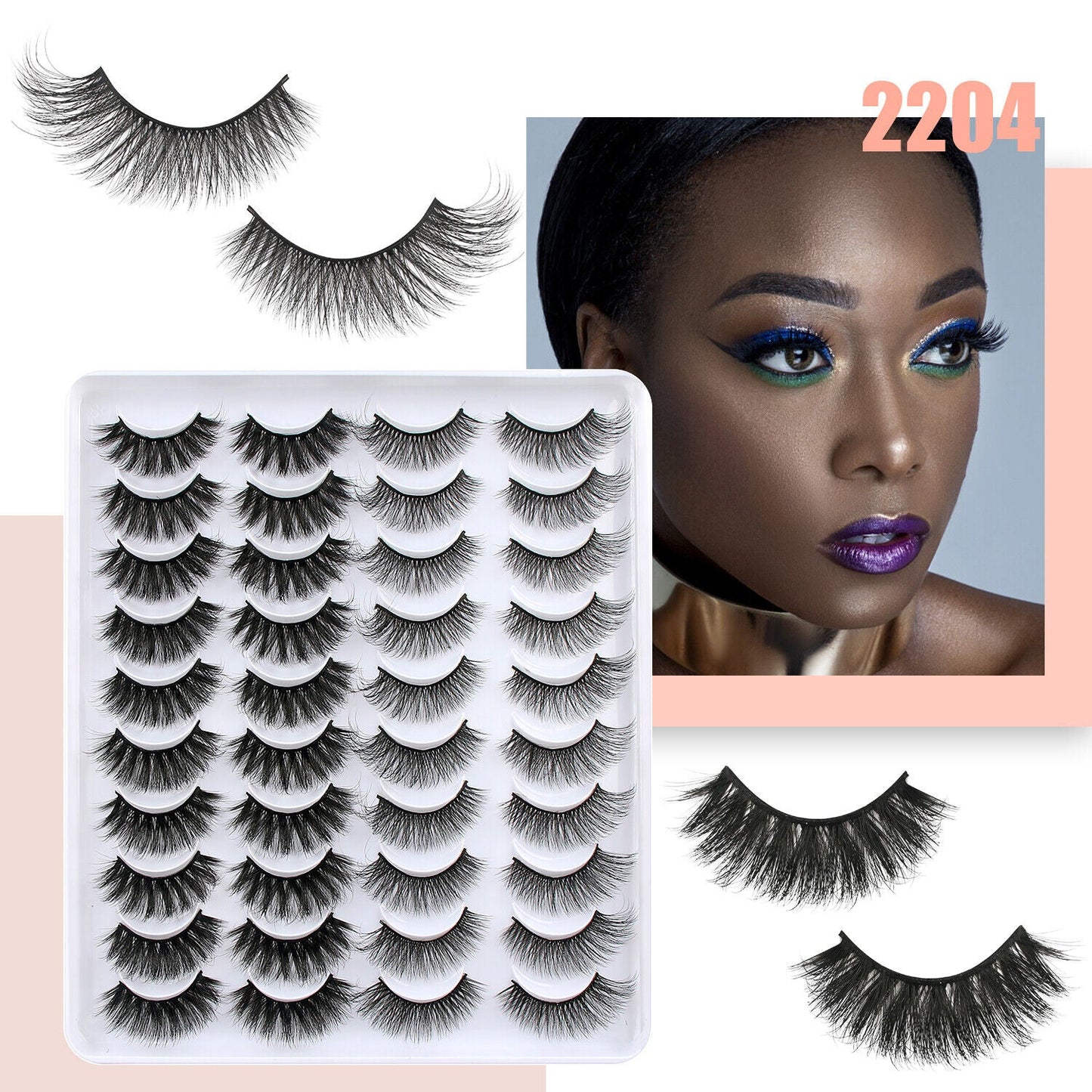 20 Pairs False Eyelashes | Natural Soft Lashes