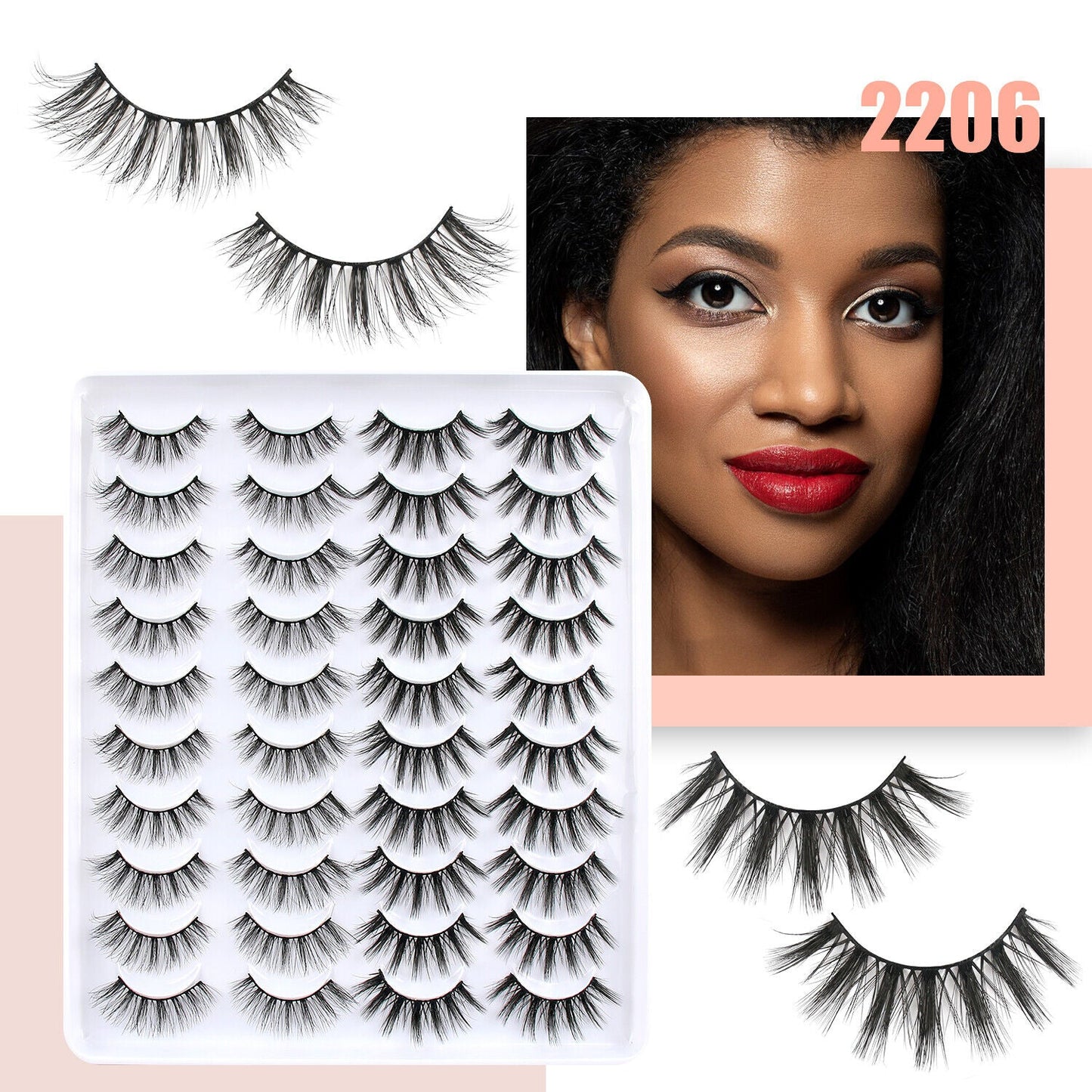 20 Pairs False Eyelashes | Natural Soft Lashes