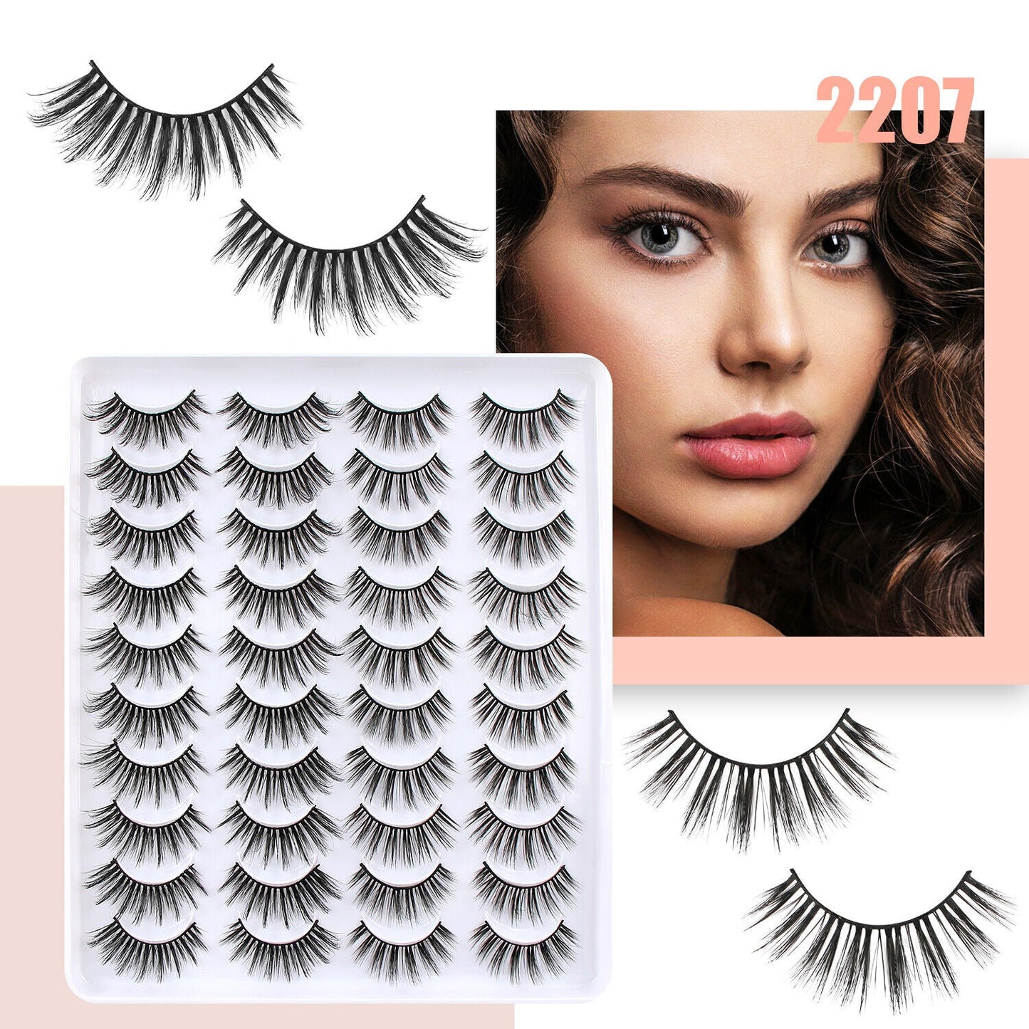 20 Pairs False Eyelashes | Natural Soft Lashes