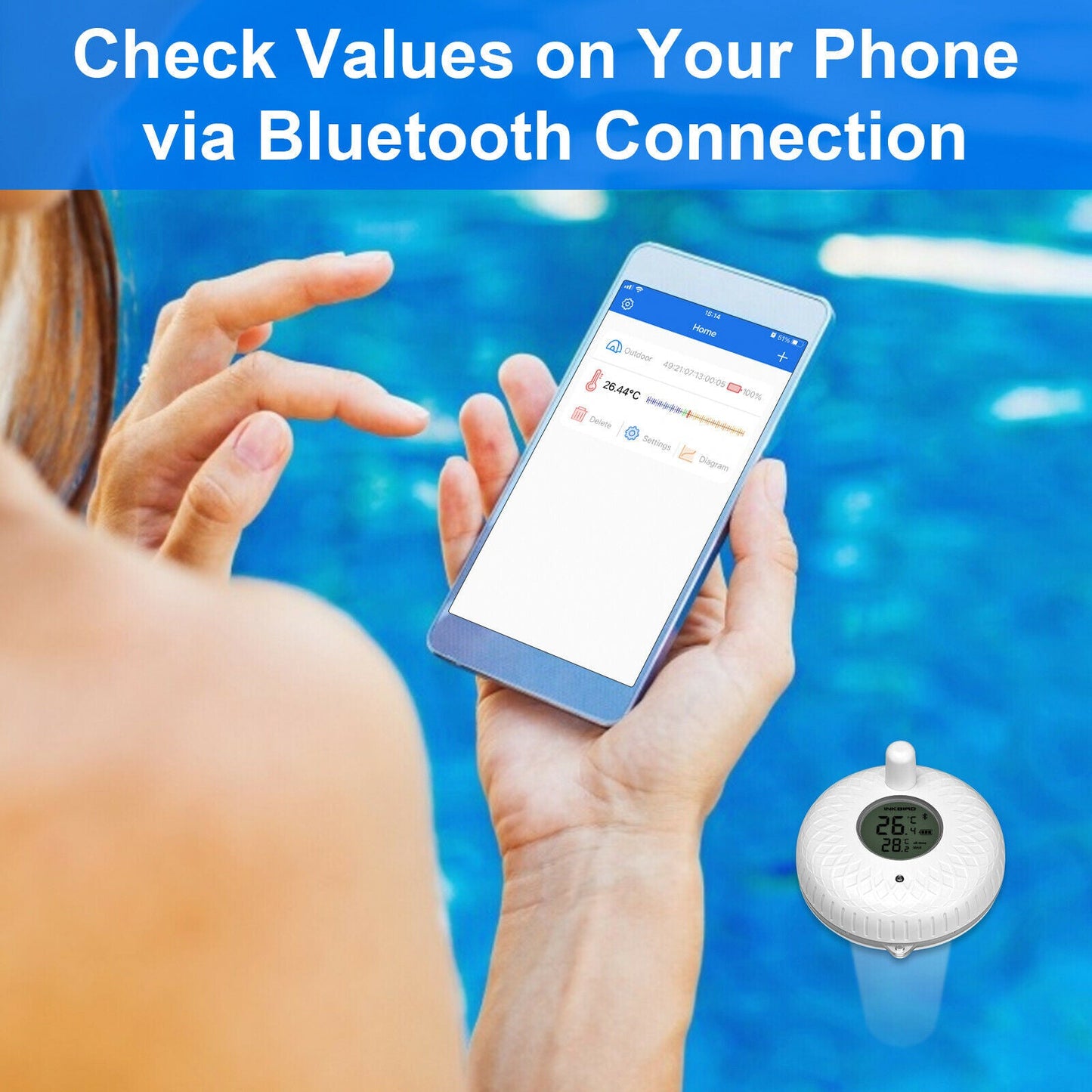 Bluetooth Pool Thermometer