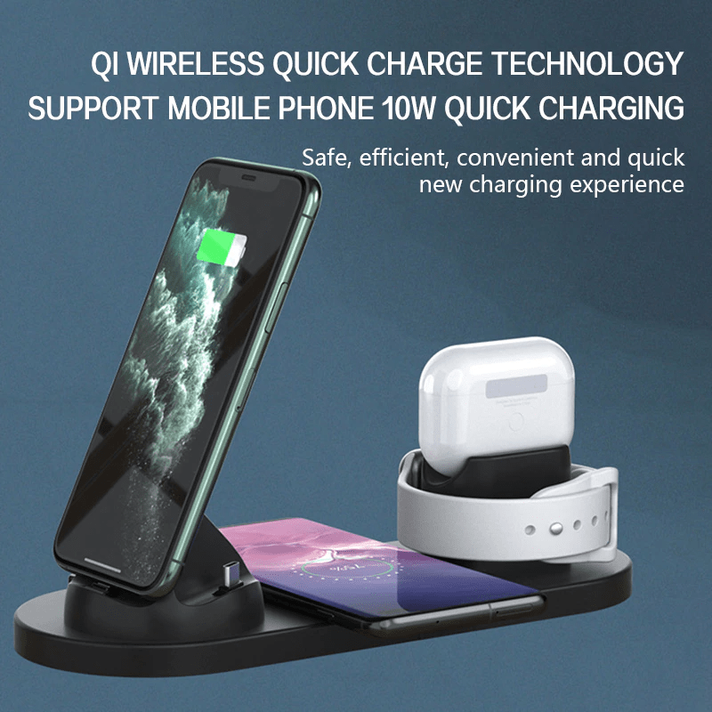 6 in 1 Wireless Charging Station